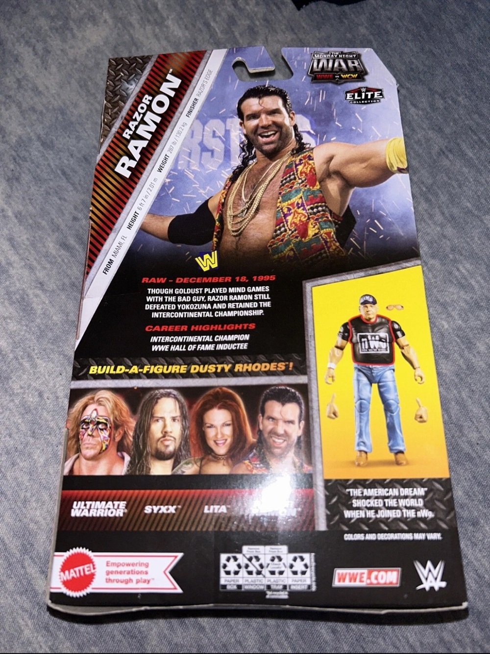 WWE Elite Collection Razor Ramon The Monday Night War Build Figure Dusty Rhodes - Picture 3 of 6